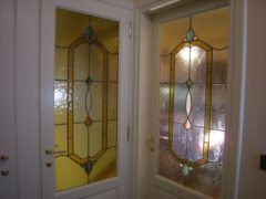 vetrate rilegate in piombo disegno classico